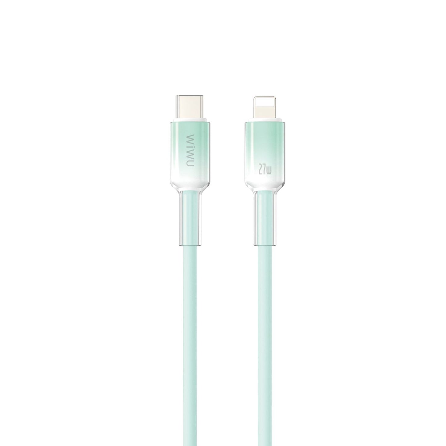 WiWU C062 Neolink USB-C to Lightning Silicone Cable, 1M Green