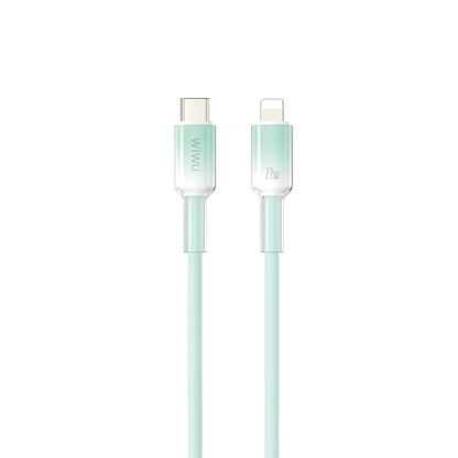 WiWU C062 Neolink USB-C to Lightning Silicone Cable, 1M Green