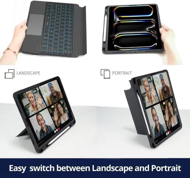 WIWU iPad Pro 11 inch Case with Keyboard(2022 4th-2018 1st), Smart Keyboard Folio Magnetic Detachable and Wireless Keyboard with Trackpad for Apple iPad Pro 11,Backlit - Nalanda Enterprises