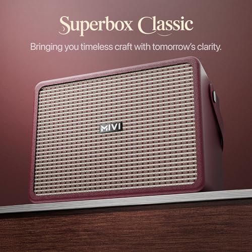Mivi SuperBox Classic 120W Portable Bluetooth Speaker [New Launch] | Premium Sound with Built-in Subwoofer, Bass & Treble Control Knobs, AUX & USB Support | Made in India|B0FB44F3NZ