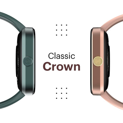 Noise New Macro Smart Watch with 2.0” HD Display,Metallic Finish BT Calling, Functional Crown, 7 Days Battery Life, Sleep Tracking, 200+ Watch Faces (Elite Black) - Nalanda Enterprises