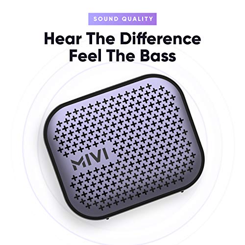 Mivi Roam 2 Bluetooth 5W Portable Speaker,24 Hours Playtime,Powerful Bass, Wireless Stereo Speaker with Studio Quality Sound,Waterproof, Bluetooth 5.0|B08PGYLCQB