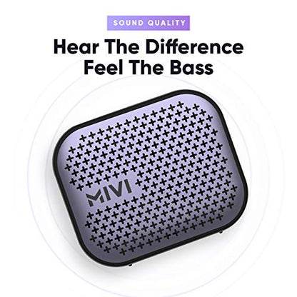 Mivi Roam 2 Bluetooth 5W Portable Speaker,24 Hours Playtime,Powerful Bass, Wireless Stereo Speaker with Studio Quality Sound,Waterproof, Bluetooth 5.0|B08PGYLCQB