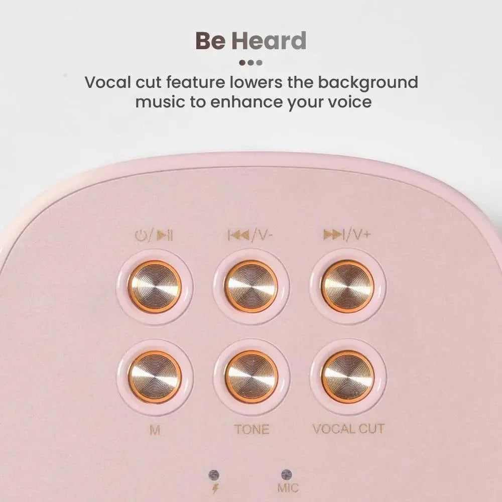 Toreto Jukebox Wireless Bluetooth Speaker 10W with Wireless Karaoke MIc IVoice Changing Feature | Deep Bass I USB I TWS I AUX I Outdoor Speaker with Carrying Strap - Nalanda Enterprises