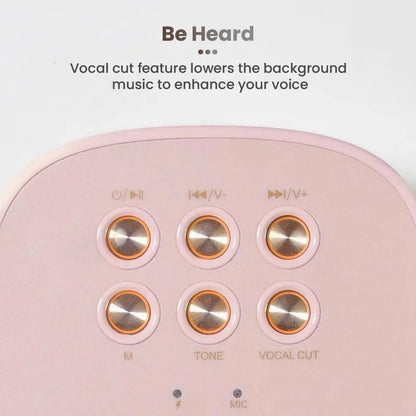 Toreto Jukebox Wireless Bluetooth Speaker 10W with Wireless Karaoke MIc IVoice Changing Feature | Deep Bass I USB I TWS I AUX I Outdoor Speaker with Carrying Strap - Nalanda Enterprises