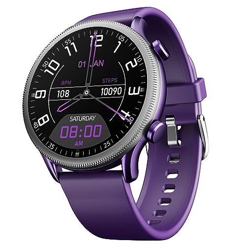 boAt Lunar Orb w/ 1.45" (3.6 cm) AMOLED Display, BT Calling, DIY Watch Face Studio, Coins, Crest App Health Ecosystem, Live Cricket & Football Scores, IP67, Smart Watch for Men & Women(Active Black)|B0CG255D44
