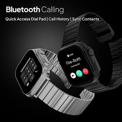 Fire-Boltt Gladiator + 1.96 AMOLED Display Luxury Smartwatch, Rotating Crown, 115+ Sports Modes & Bluetooth Calling, AI Voice Assistant, Gaming|B0C5MRZQXP