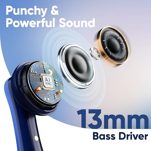 Mivi DuoPods Marathon Earbuds [New Launch], 70 Hours Playtime, AI-ENC for HD Calls, 13mm Drivers, IPX 4.0, BT v5.3, Made in India True Wireless Bluetooth Ear Buds|B0FTFGJ495
