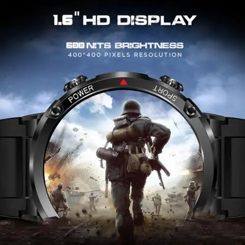 Fire-Boltt Armour, Sporty Rugged Outdoor Smart Watch with a 1.6" High-Resolution HD Display, Shockproof Metal Body, Bluetooth Calling 600 mAh Battery - Nalanda Enterprises