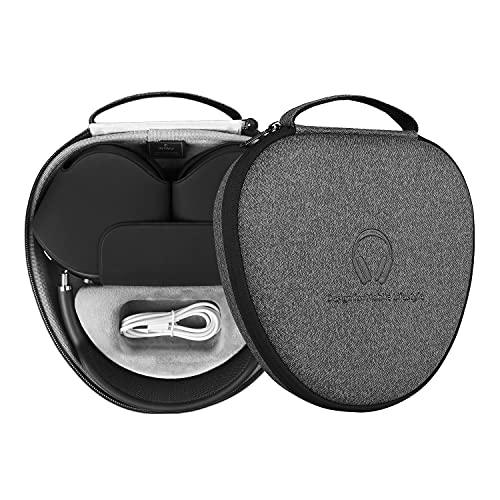 WIWU AirPods Max Case with Sleep Mode, Ethylene Vinyl Acetate Upgraded Smart Case for Headphones, Ultra-Slim Travel Carrying Case with Staying Power, Hard Shell Storage Bag (Gray) - Nalanda Enterprises