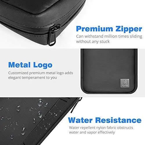 WIWU Black Nylon Women's RFID Blocking Passport Holder (MATE-01) - Nalanda Enterprises