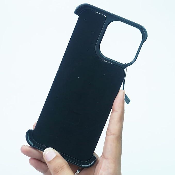 CASE CLUB Back Cover Case for iPhone 15 Pro Max Soft Flexible Shockproof Protective Pivot Metal Matte Armor Kickstand Case - Nalanda Enterprises