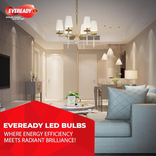 Eveready 18W LED Bulb | 1800 Lumen | 4KV Surge Protection | Long Life & Low Maintenance | BIS Certified | 1 Year Warranty | 100 Lumens Per Watt | Cool Day Light (6500K) | B22 | Pack of 2|B0759SHFNT