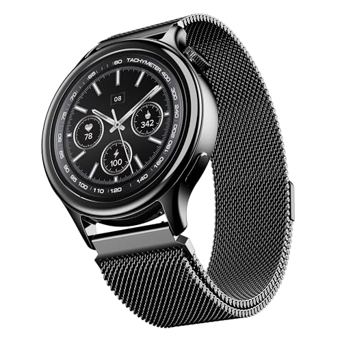 Boat Enigma Gem Women's Luxury Smart Watch w/ 1.19” (3.02cm) AMOLED Display, Emergency SOS Live Location Sharing, Female Wellness, Watch Face Studio, BT Calling, Watch for Woman (Metallic Black)|B0DFYJWHRC