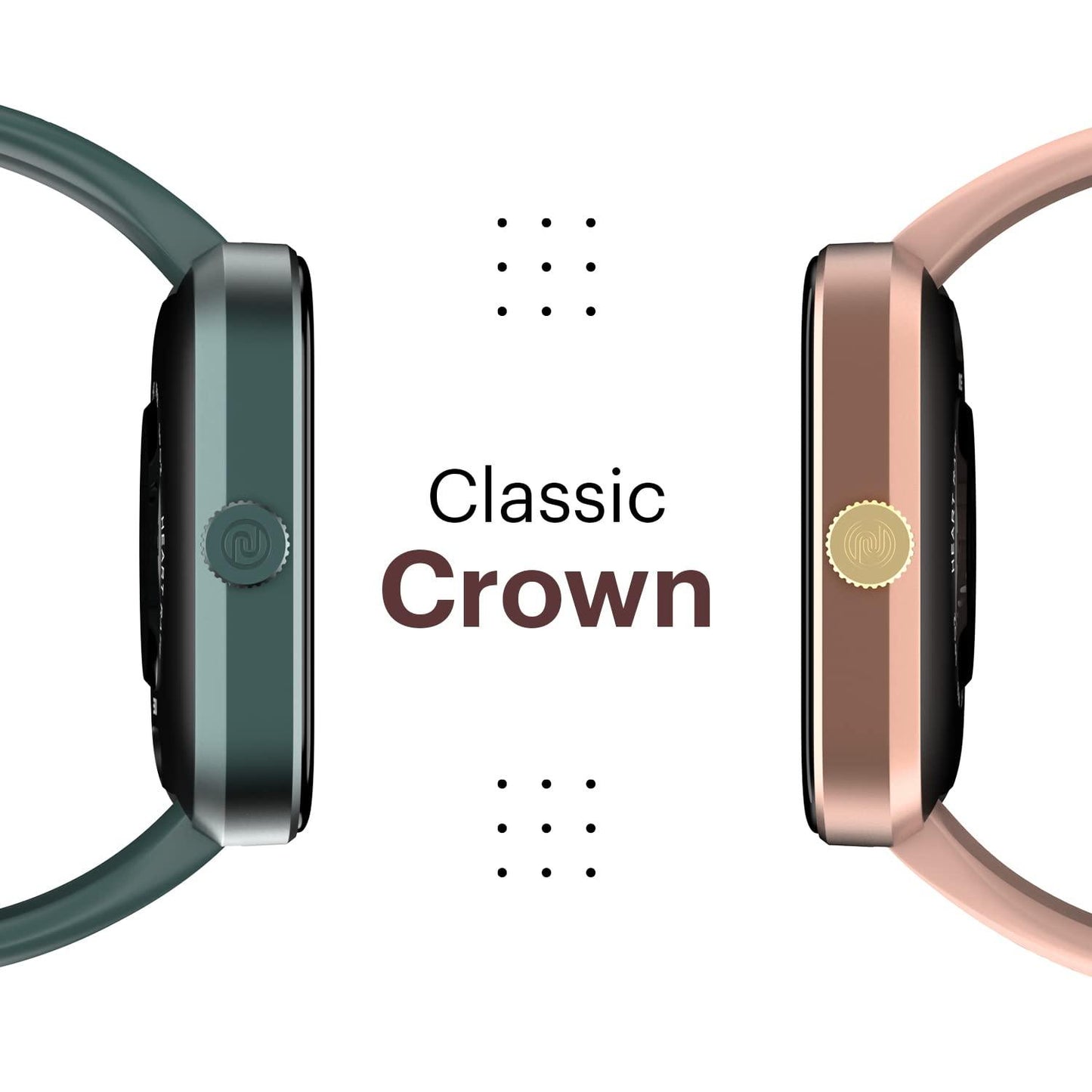 Noise New Macro Smart Watch with 2.0” HD Display,Metallic Finish BT Calling, Functional Crown, 7 Days Battery Life, Sleep Tracking, 200+ Watch Faces (Elite Black) - Nalanda Enterprises