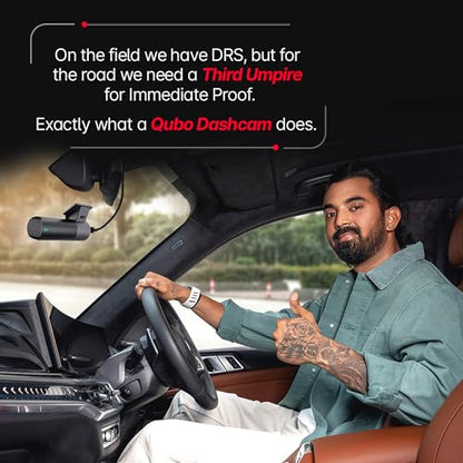 Qubo (2025 Edition) Car Dash Camera Pro 2K Resolution QHD Dash Cam from Hero Group | Made in India | USB Input | Wide Angle View | G-Sensor | Wi-Fi | Emergency Recording | Supports Up to 1 TB SD Card|B09VC969B4