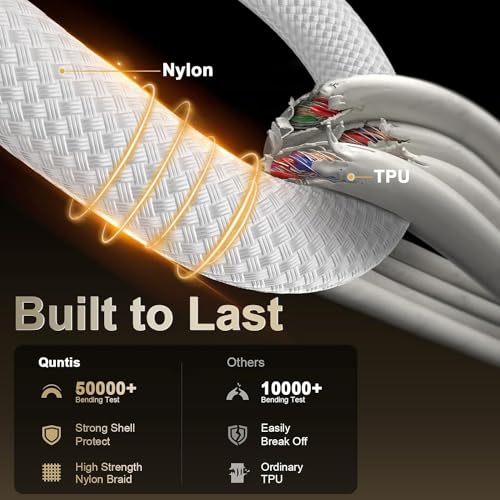 DR VAKU® 1 Meter Nylon Braided Type C to Type C Cable for iPhone 15/15 Plus/15 Pro/15 Pro Max, Samsung Galaxy S24/S23/S22/S21 FE, Macbook, Laptop & Other Android Devices (Pack of 4)|B0D9NZK5SB
