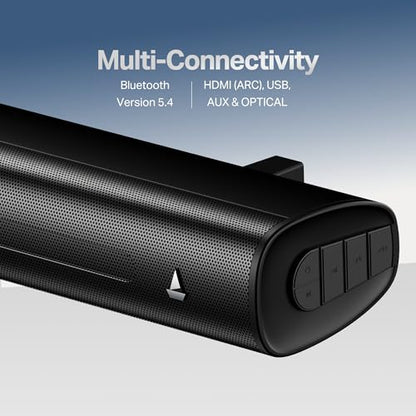 Boat 2025 Launch Aavante Prime 5.1 7050D, Dolby Audio, 700W Signature Sound, 5.1CH with Wireless Subwoofer & Wireless Satellites, Bluetooth Sound bar, Home Theatre Soundbar Speaker (Premium Black)|B0FLYD83H7