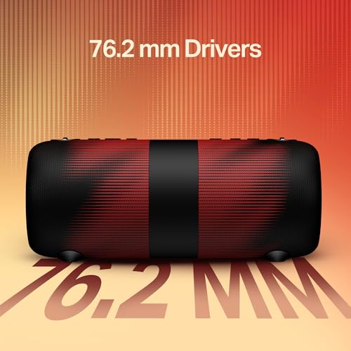 Boat 2025 Launch Stone 1200 Pro, 60W Boat Signature Sound, 76.2mm Drivers, TWS,7.5H Battery, Built-in Mic, Carry Strap,IPX6, Bluetooth Speaker, Wireless Speaker, Portable Speaker (Twilight Black)|B0FLYDHYY4