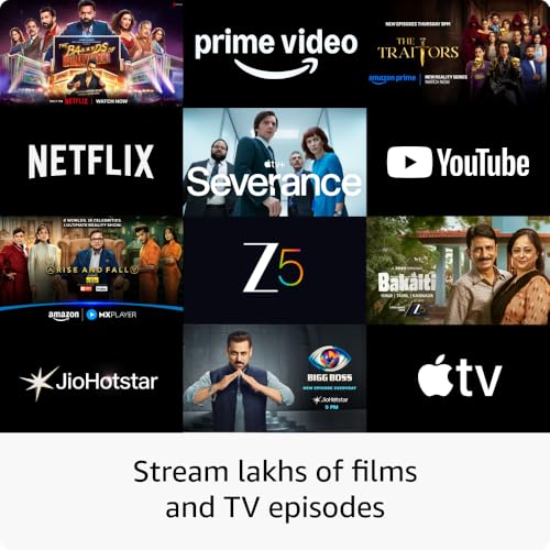 Amazon Fire TV Stick 4K Select (newest model), start streaming in 4K, Alexa voice search, stream lakhs of movies & episodes, free and live TV|B0CN3ZGJ6H