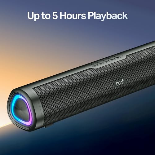 Boat 2025 Launch Aavante Prime 5.1 7050D, Dolby Audio, 700W Signature Sound, 5.1CH with Wireless Subwoofer & Wireless Satellites, Bluetooth Sound bar, Home Theatre Soundbar Speaker (Premium Black)|B0FLYD83H7