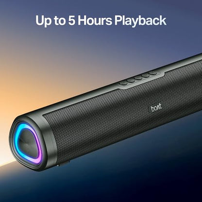Boat 2025 Launch Aavante Prime 5.1 7050D, Dolby Audio, 700W Signature Sound, 5.1CH with Wireless Subwoofer & Wireless Satellites, Bluetooth Sound bar, Home Theatre Soundbar Speaker (Premium Black)|B0FLYD83H7
