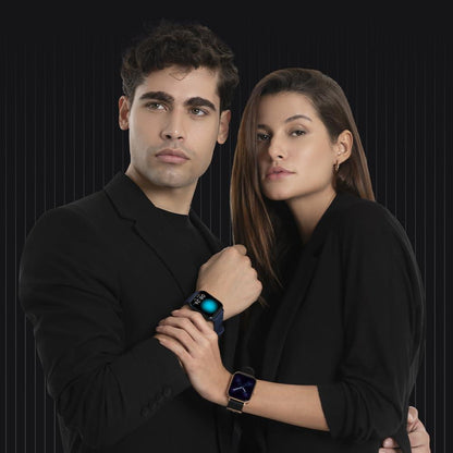 Noise New Macro Smart Watch with 2.0” HD Display,Metallic Finish BT Calling, Functional Crown, 7 Days Battery Life, Sleep Tracking, 200+ Watch Faces (Elite Black) - Nalanda Enterprises