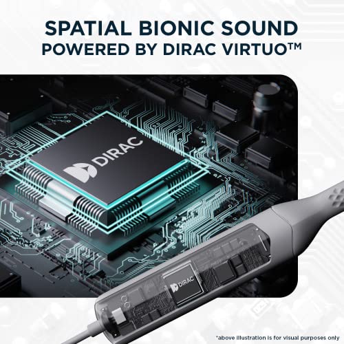 boAt Rockerz Apex Bluetooth Wireless in Ear Earphones with Spatial Bionic Sound Powered by Dirac Virtuo™, Touch Sensors, Beast™ Mode, ENx™ Tech,30H Playtime,ASAP™ Charge(Classic Grey)|B0BSWM33LV
