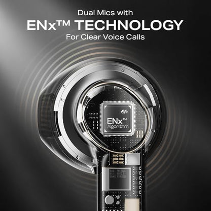 Boat Airdopes 131 Gen 2, 13mm Drivers, 70H Battery, ENx Tech, Beast Mode 45 ms Low Latency, ASAP Charge, Bluetooth Earbuds, TWS Ear Buds Wireless Earphones with mic (Carbon Black)|B0FPLP7SMZ