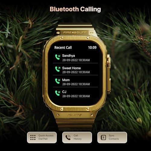 Fire-Boltt Maverick Smartwatch 51.308mm (2.02 inch) IPS Display, Luxury Stainless Steel Look, 320x385 Pixel Resolution, Bluetooth Calling, Voice Assistant - Nalanda Enterprises