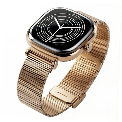 Boat Chrome Iris Fashion Smart Watch for Women - Elegant Ultra-Sleek Dial, Light-Weight Metal Body, 1.32" AMOLED Display, 1000 Nits, AOD, Female Wellness Tracking Watch for Woman (Velvet Wine)|B0G1MQNMW4