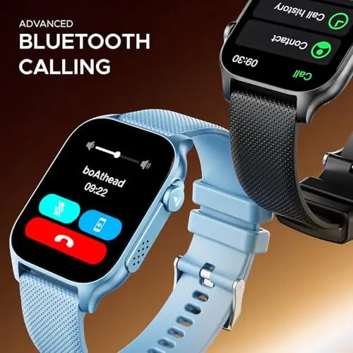 boAt New Launch Ultima Ember Smartwatch w/ 1.96” (4.97 cm) AMOLED Display, Functional Crown, 100+ Sports Modes, BT Calling, Camera & Music Control, IP68 Resistance, Custom Watch Faces (Bold Black) - Nalanda Enterprises