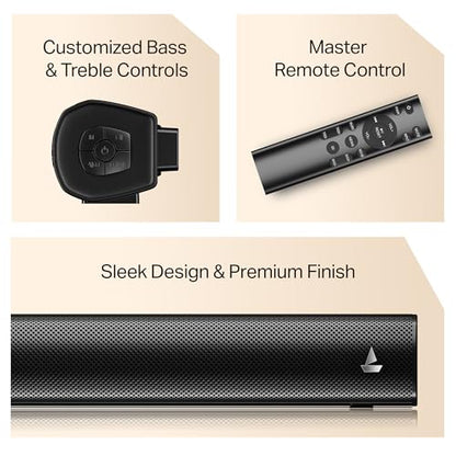 Boat 2025 Launch Aavante Prime 5.1 7050D, Dolby Audio, 700W Signature Sound, 5.1CH with Wireless Subwoofer & Wireless Satellites, Bluetooth Sound bar, Home Theatre Soundbar Speaker (Premium Black)|B0FLYD83H7