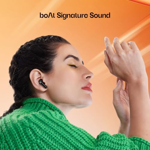 boAt Airdopes 301 TWS in Ear Earbuds, 75hrs Playtime, Quad Mics with ENx, ASAP Charge, IWP Tech, Beast Mode (50ms Low Latency), 10mm Drivers, Bluetooth v5.3 & IPX5 Resistance(Midnight Shadow) - Nalanda Enterprises