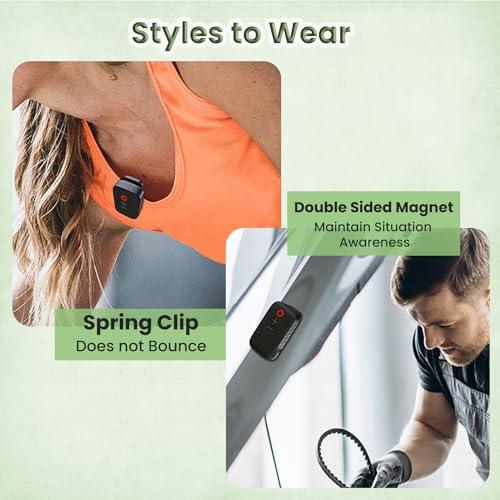 Portronics Talk Three Wearable Bluetooth Speaker with Mic, Magnetic/Spring Clip-On, Upto 10Hours Playtime, IPX5 Water/Dust Resistant, Bluetooth 5.3v, Big Buttons, Portable Speaker with Microphone - Nalanda Enterprises