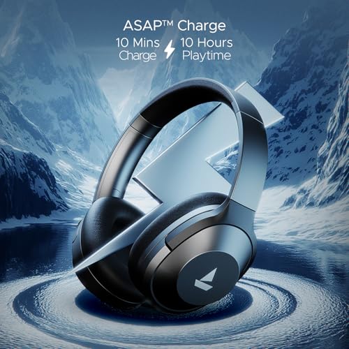 boAt Nirvana 751 ANC,65Hrs Battery,Hybrid (~33dB),Fast Charge,Ambient Sound Mode,Button Controls,Immersive Sound,Carry Pouch,Bluetooth Over Ear Headphones,Wireless Headphone with Mic(Gunmetal Grey)|B09MTRDQB5
