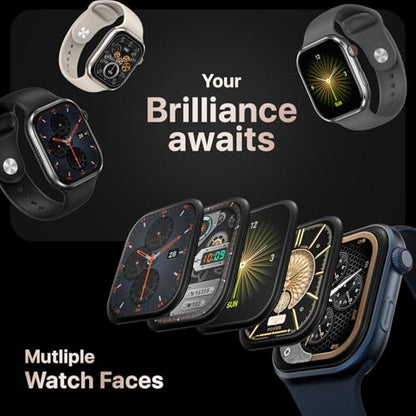 Fire-Boltt Brillia Smart Watch with 51.3mm (2.02 inch) AMOLED Display, Bluetooth Calling, SpO2, Heart Rate Monitoring, 120+ Sports Modes (Brillia, Black)