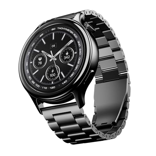 Boat Enigma Gem Women's Luxury Smart Watch w/ 1.19” (3.02cm) AMOLED Display, Emergency SOS Live Location Sharing, Female Wellness, Watch Face Studio, BT Calling, Watch for Woman (Metallic Black)|B0DFYJWHRC
