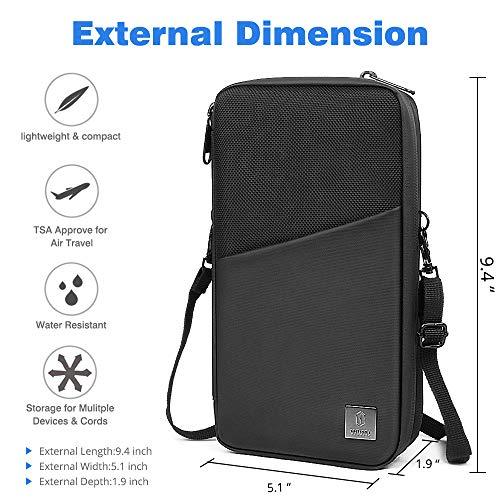 WIWU Black Nylon Women's RFID Blocking Passport Holder (MATE-01) - Nalanda Enterprises