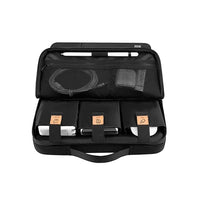 WIWU | Alpha Slim Sleeve Laptop Bag | Water-resistant - Durable YKK Zipper | Faux fur lining protection - Retractable waterproof TPU handle - Multi-layer storage space. | Black - Nalanda Enterprises