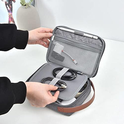 WIWU Electronics Organizer, Waterproof Travel Cable Organizer Bag, Large Capacity Organizer for Apple Pencil, Hard Drives, Phone, USB, By BEING ONE (Black) - Nalanda Enterprises