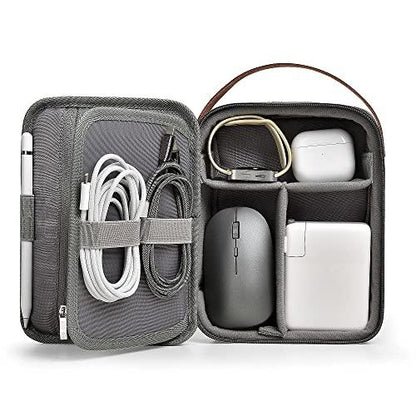 WIWU Electronics Organizer, Waterproof Travel Cable Organizer Bag, Large Capacity Organizer for Apple Pencil, Hard Drives, Phone, USB, By BEING ONE (Black) - Nalanda Enterprises