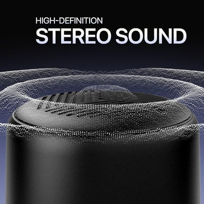 Mivi Play Bluetooth Speaker with 12 Hours Playtime. Wireless Speaker Made in India with Exceptional Sound Quality, Portable and Built in Mic-Black|B094RCC4L1