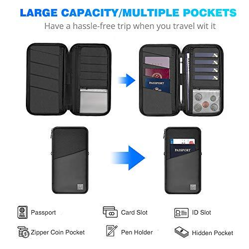 WIWU Black Nylon Women's RFID Blocking Passport Holder (MATE-01) - Nalanda Enterprises