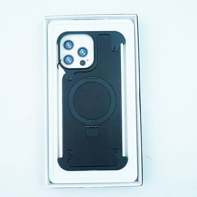CASE CLUB Back Cover Case for iPhone 15 Pro Max Soft Flexible Shockproof Protective Pivot Metal Matte Armor Kickstand Case - Nalanda Enterprises