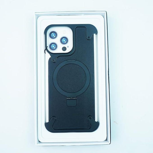 CASE CLUB Back Cover Case for iPhone 15 Pro Max Soft Flexible Shockproof Protective Pivot Metal Matte Armor Kickstand Case - Nalanda Enterprises