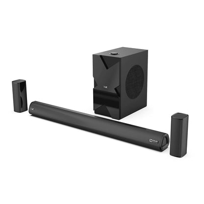 boAt Aavante Bar 1500 2.1 Channel Home Theatre Soundbar with 120W Signature Sound, Wired Subwoofer, Multiple Connectivity Modes, Entertainment EQ Modes and Sleek Finish (Black) - Nalanda Enterprises