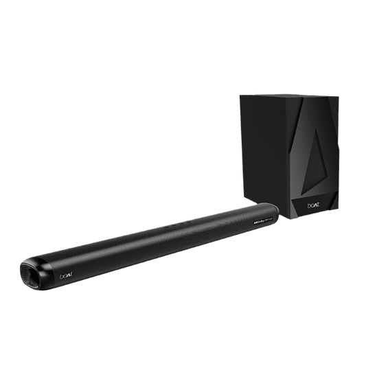boAt Aavante Bar 4000DA | Powerful 200W Home Theatre Sound, 2.1.2 Channel, Dolby Atmos 3D Technology, Sleek & Minimal Design - Nalanda Enterprises