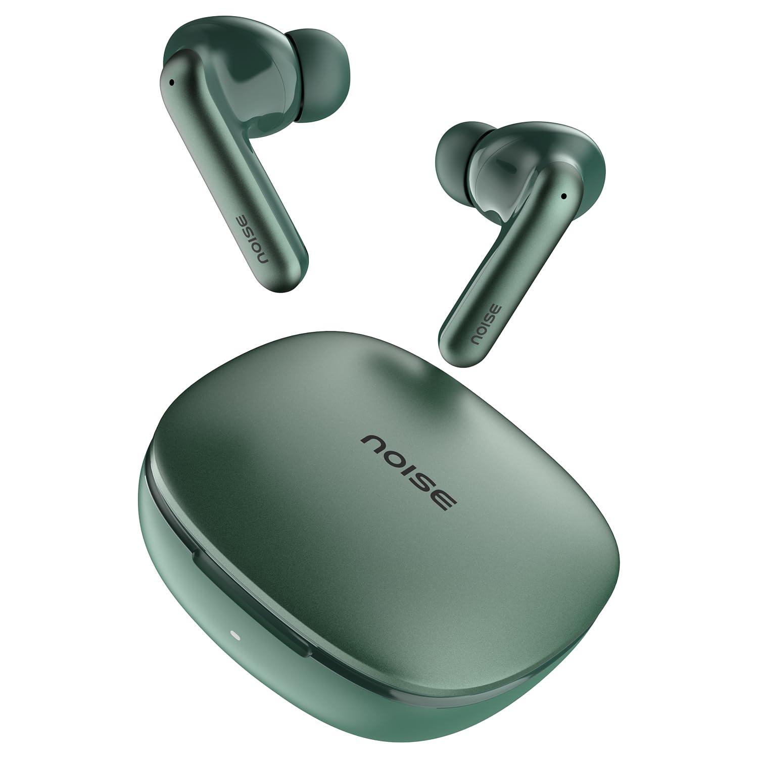 Noise Newly Launched Air Buds Pro 4 in-Ear Truly Wireless Earbuds with Metallic Finish, Hybrid ANC (Upto 40dB), 50H of Playtime, Dual Pairing, Spatial Audio, BT v5.3(Lake Blue) - Nalanda Enterprises
