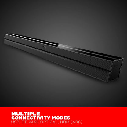 boAt AAVANTE Bar 1800 120W 2.1 Channel Bluetooth Soundbar Signature Sound, Wireless Subwoofer, Multiple Connectivity Modes, Entertainment Modes(Premium Black) - Nalanda Enterprises